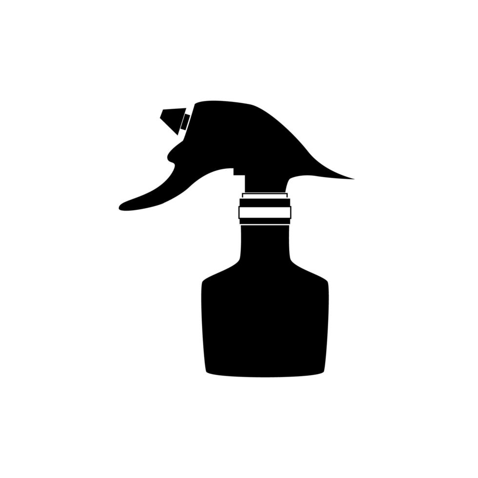 botella de spray. peluquero, herramienta, simple, isoleted, icono vector