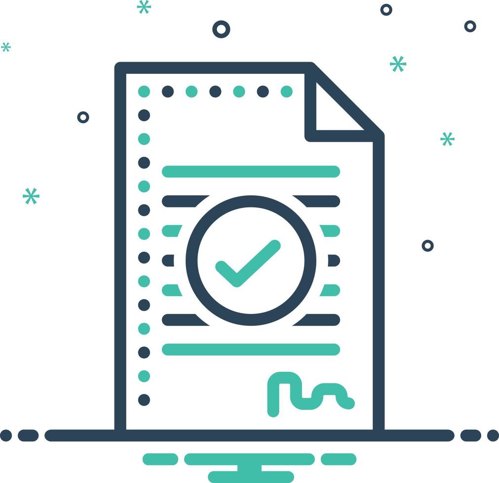 Mix icon for agreement vector