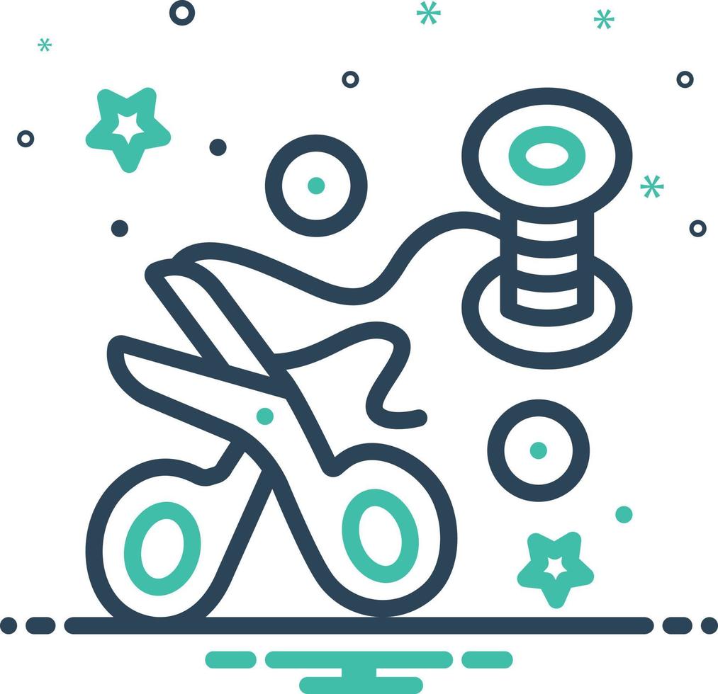 Mix icon for crafted vector