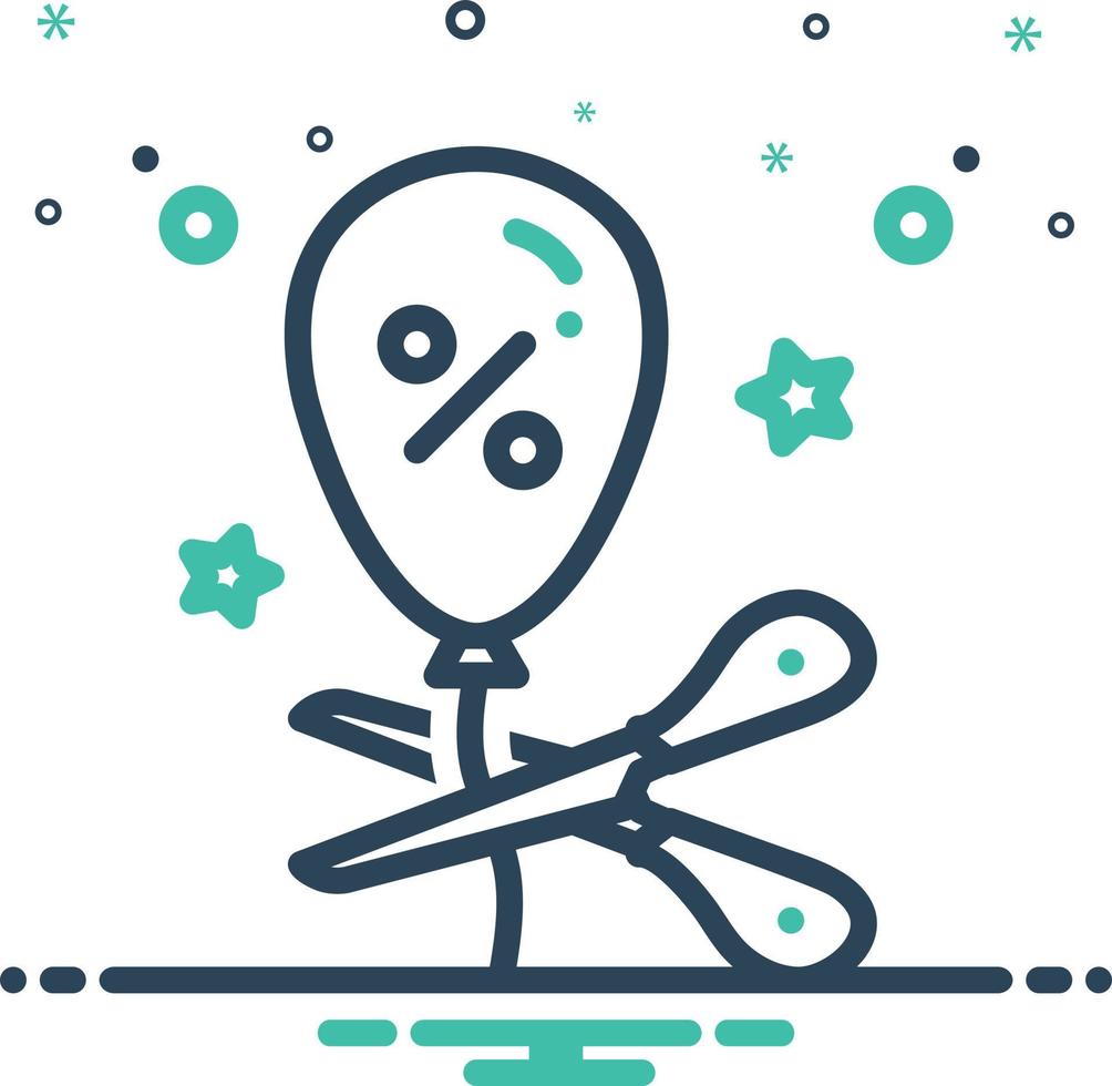 Mix icon for deregulation vector