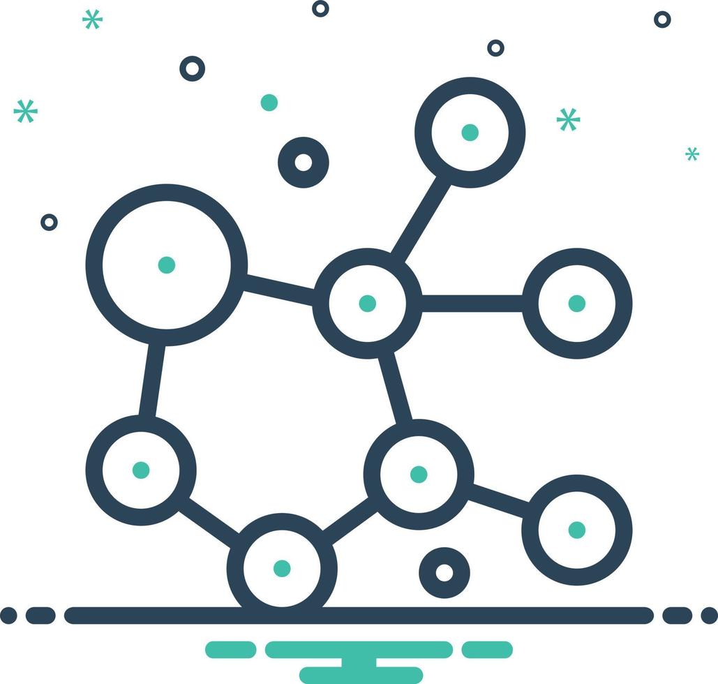 Mix icon for cytotoxic vector