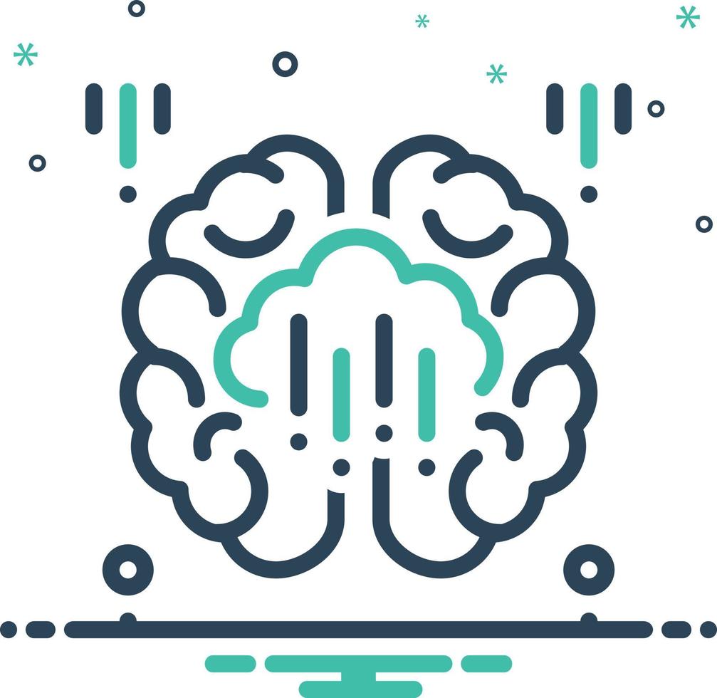 Mix icon for brainwash vector
