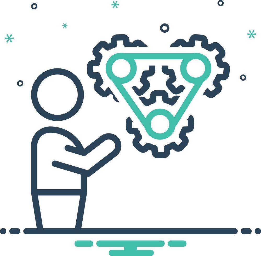 Mix icon for services vector