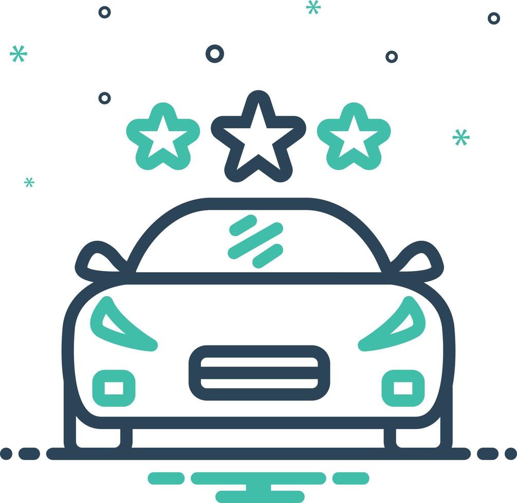 Mix icon for vehicle vector