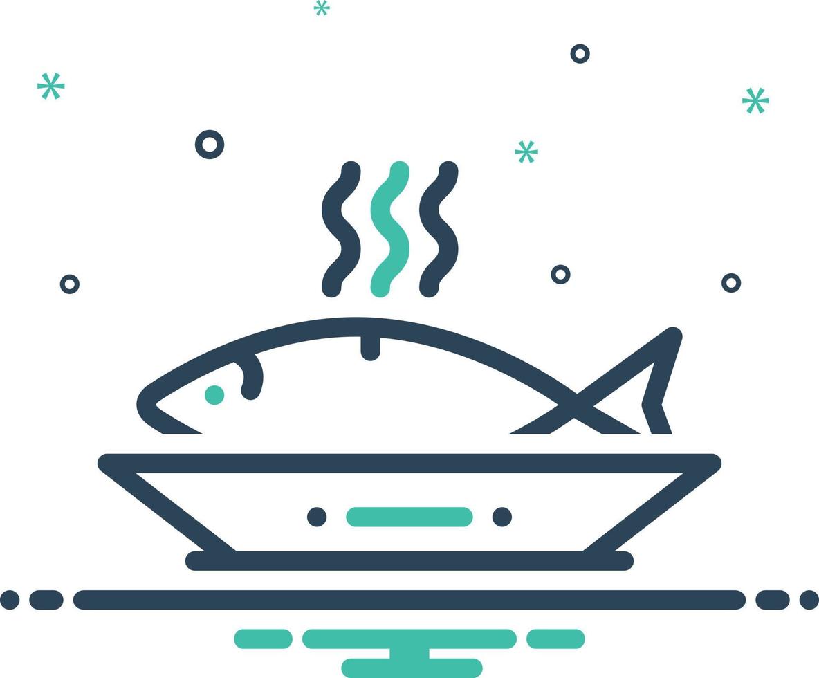 Mix icon for ceviche vector
