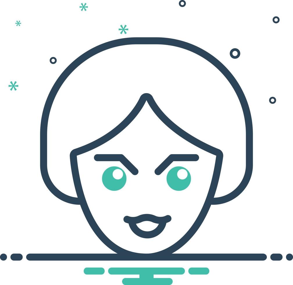 Mix icon for look vector