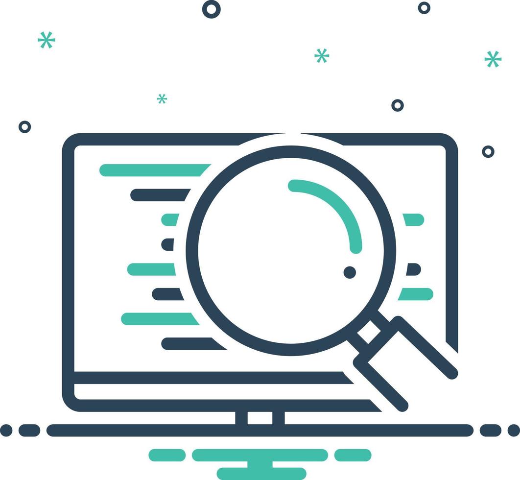 Mix icon for decompiler vector