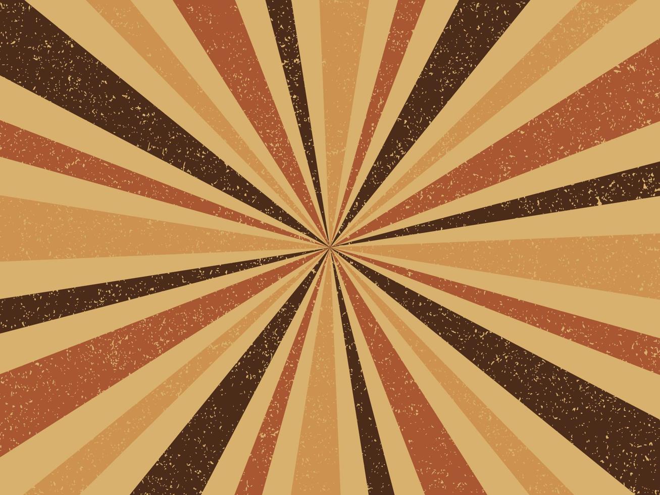 Brown retro burst background vector