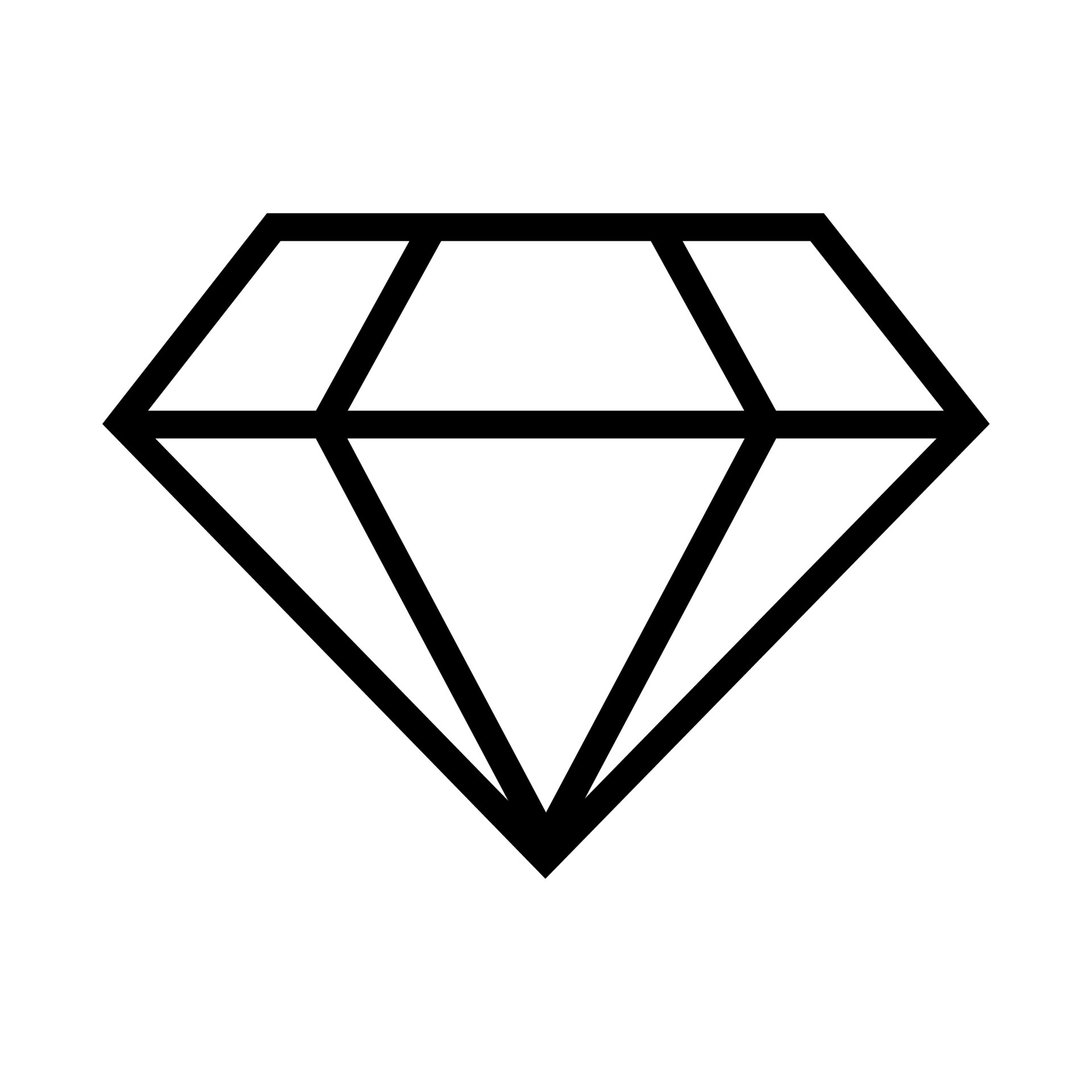Diamond icon in outline style. Geometric jewellery symbol and logotype vector 4945594 Vector Art at Vecteezy
