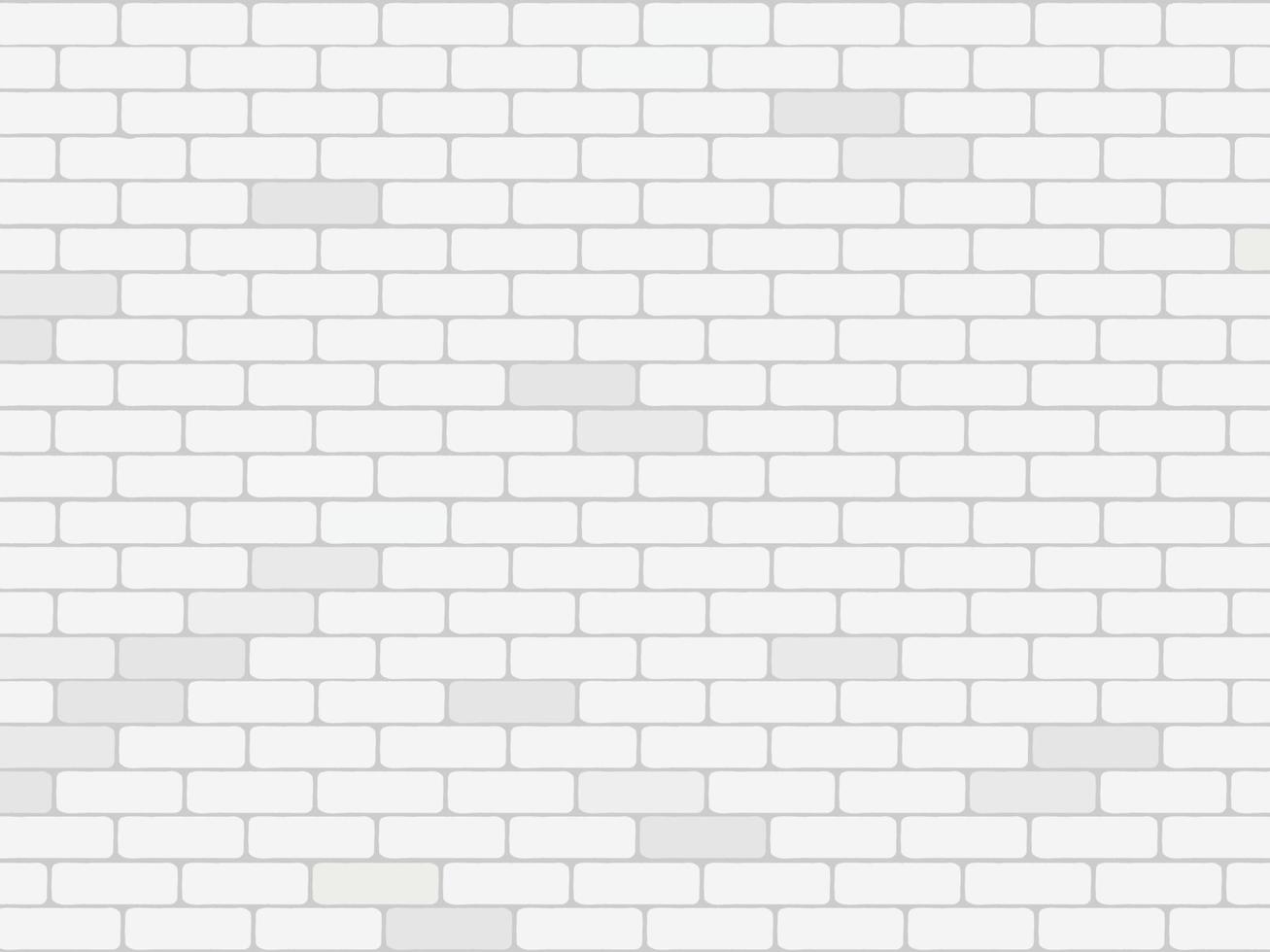 White brick wall texture background vector