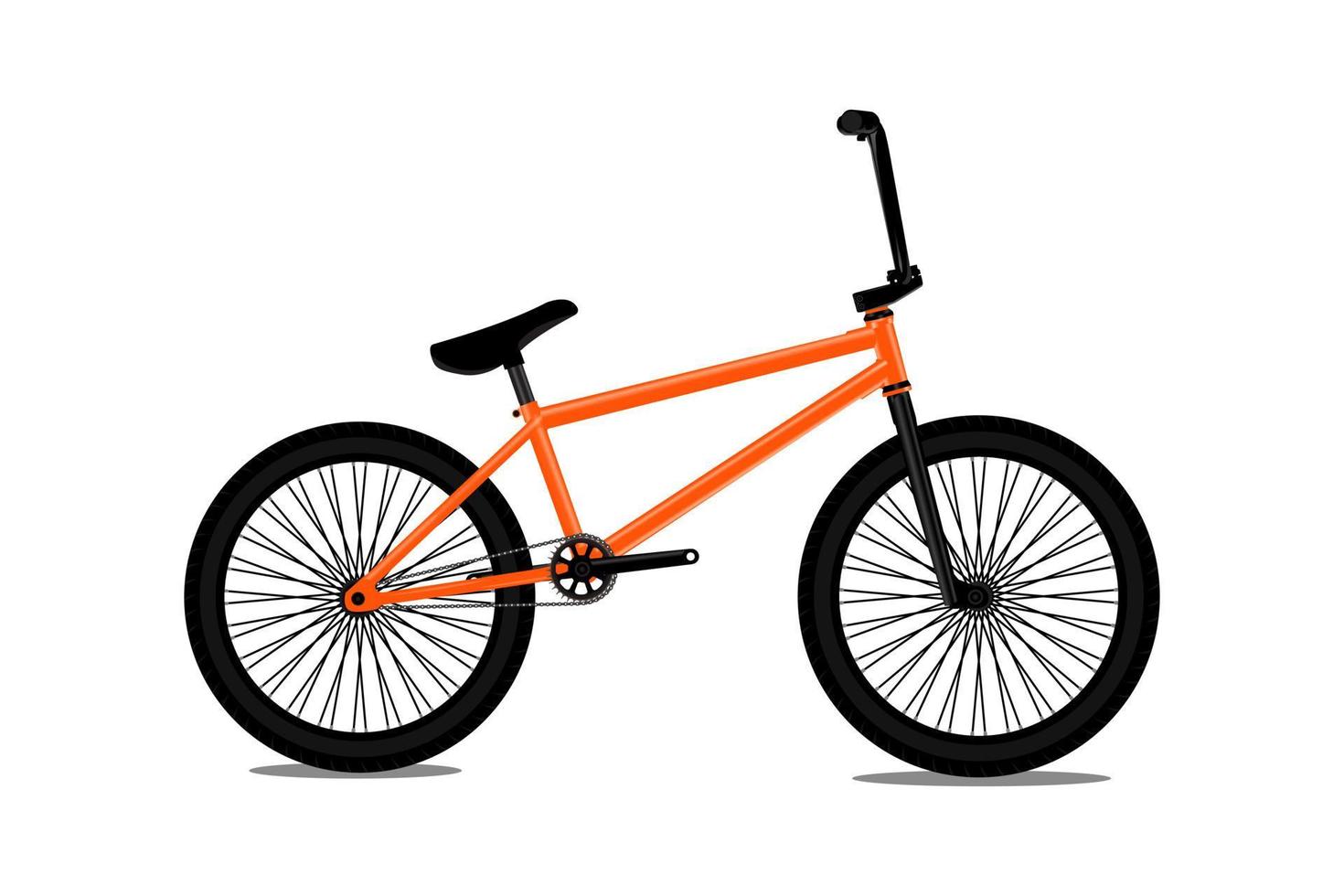 ilustración de bicicleta bmx vector