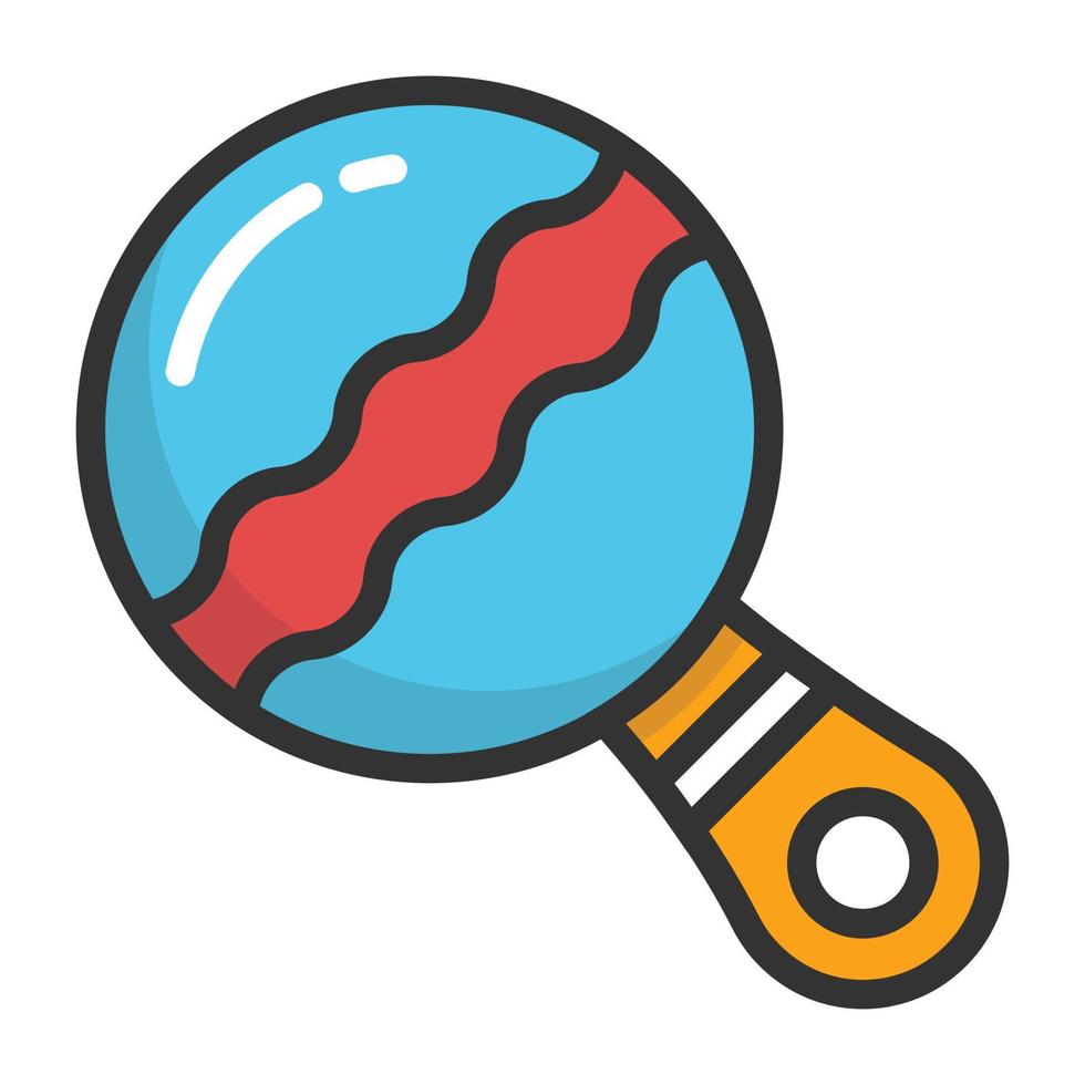 Trendy Rattle Vector