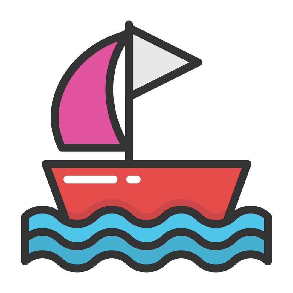 Trendy Sailboat Concepts vector