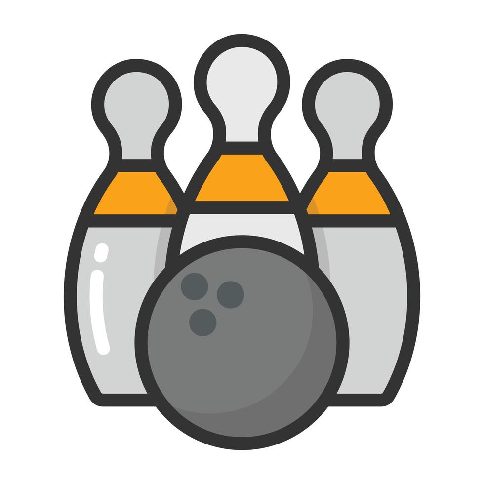 Trendy Bowling Concepts vector