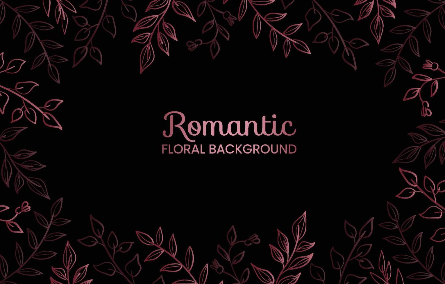 romantic pink luxury floral background vector