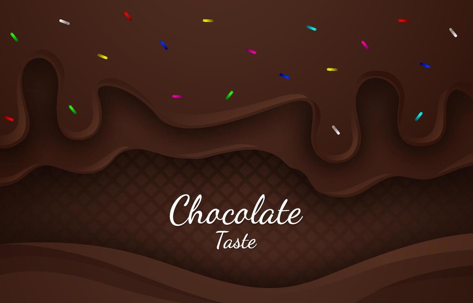 fondo de chocolate derretido vector