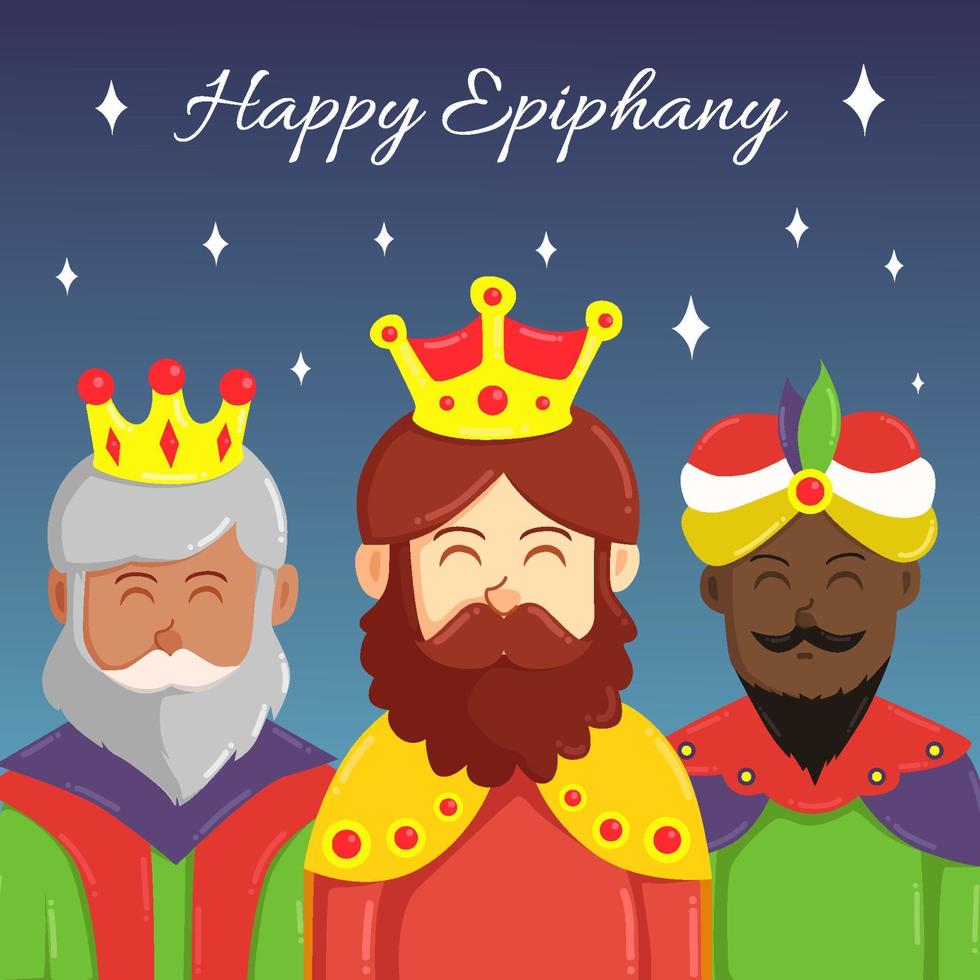 Happy Epiphany Day Concept vector