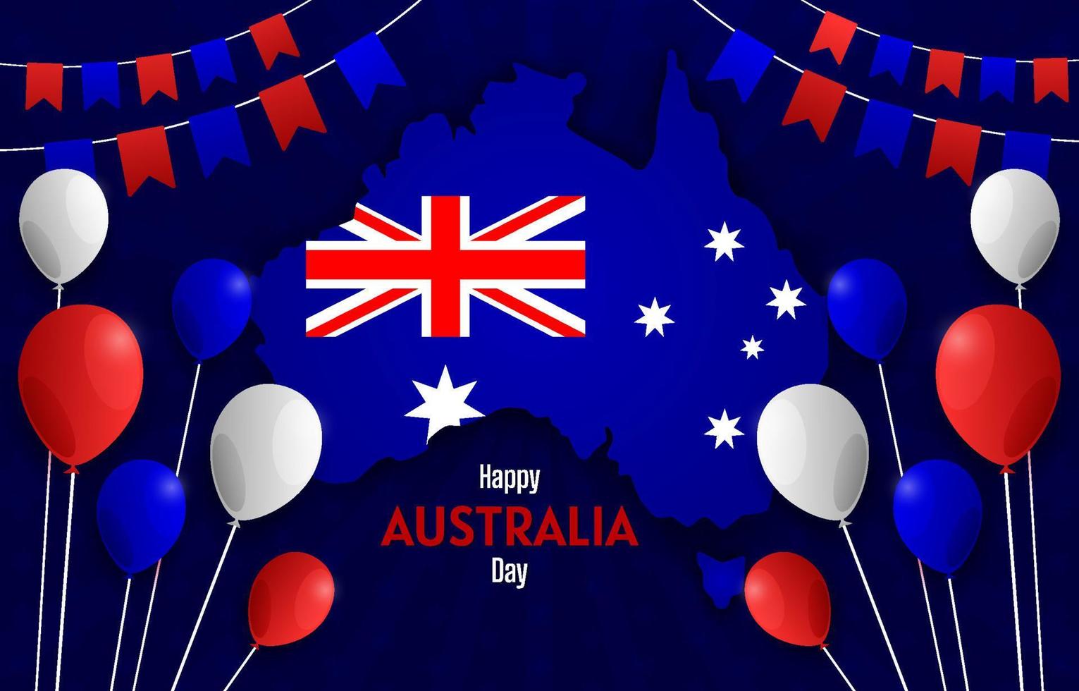 Happy Australia Day Background vector