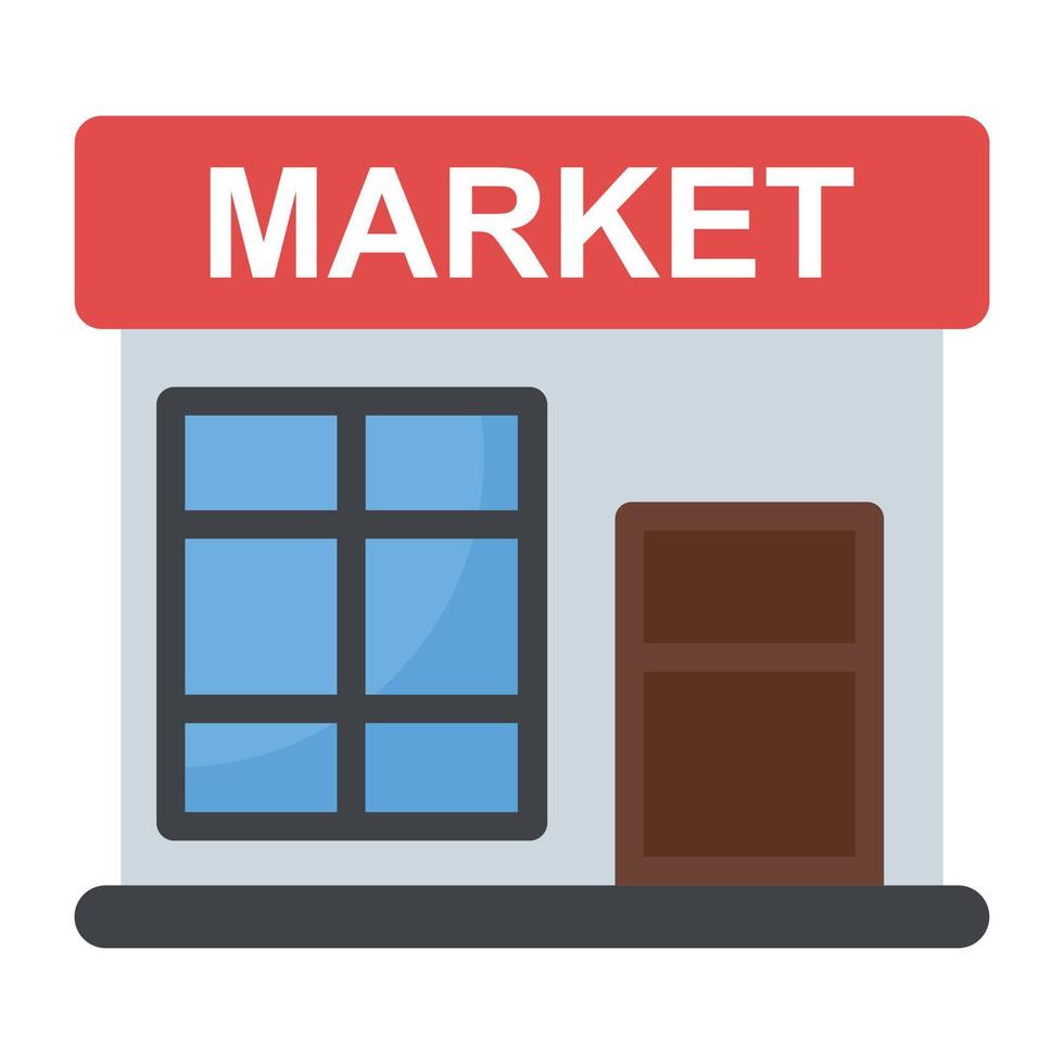 Trendy Marketplace Concepts vector