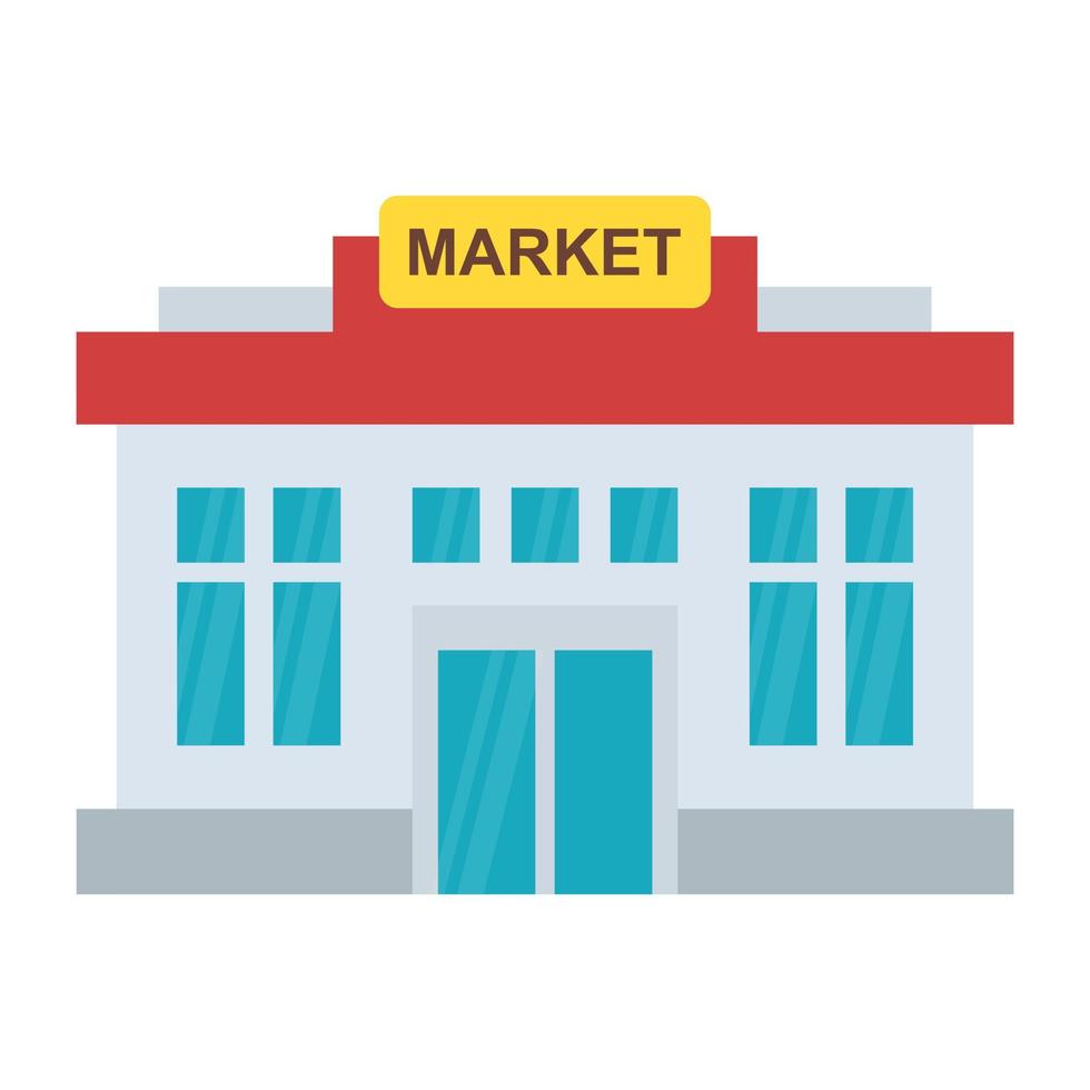 Trendy Marketplace Concepts vector