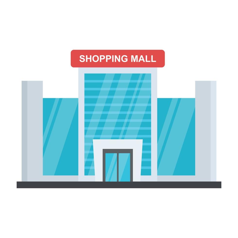 shopping mall vector logo