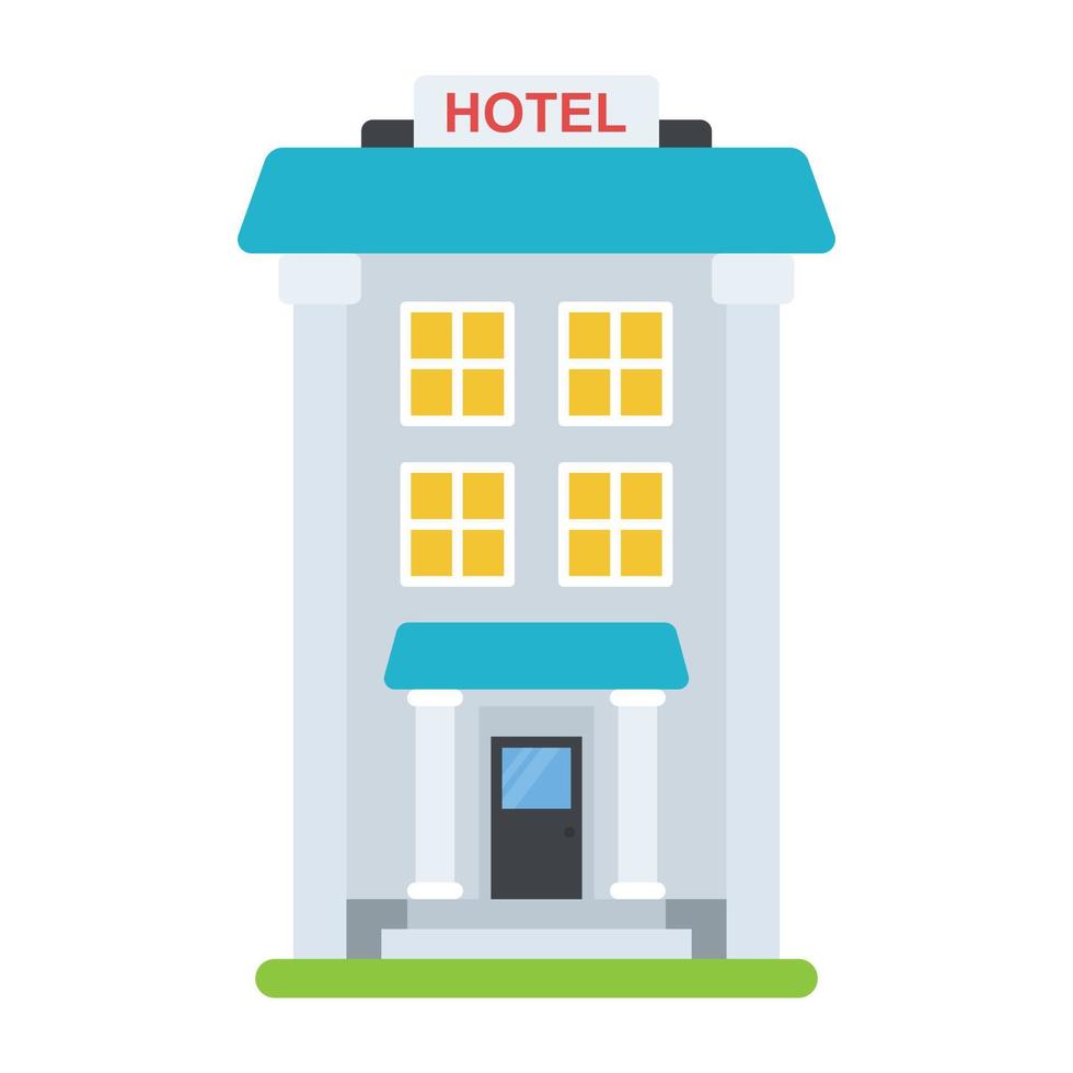 conceptos de hoteles de moda vector