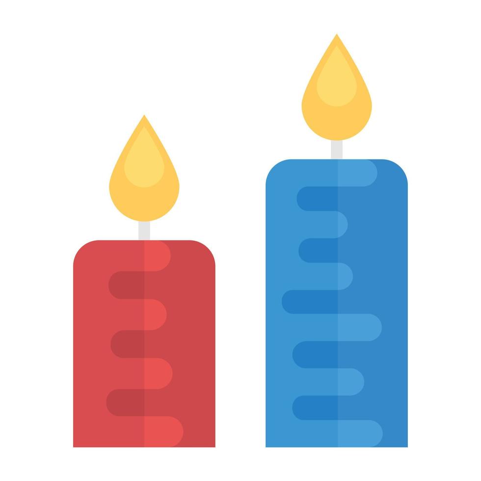 Trendy Candles Concepts vector