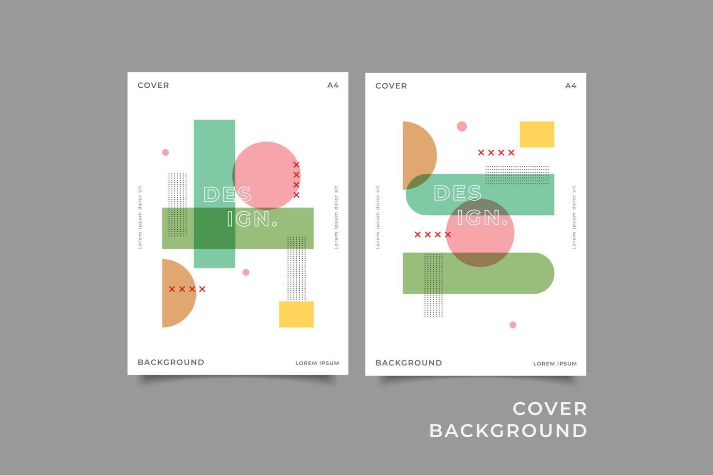 Memphis geometric cover collection vector