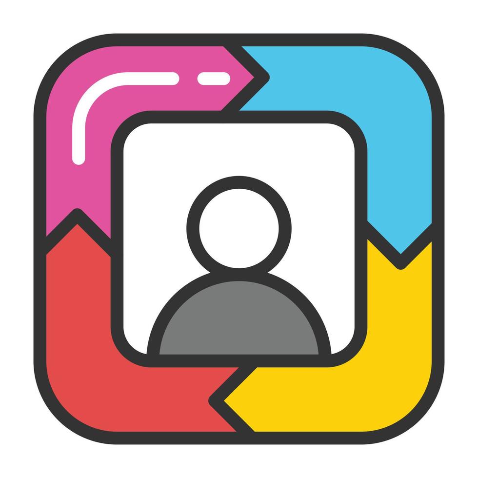 Collaborative Leadership Concepts vector
