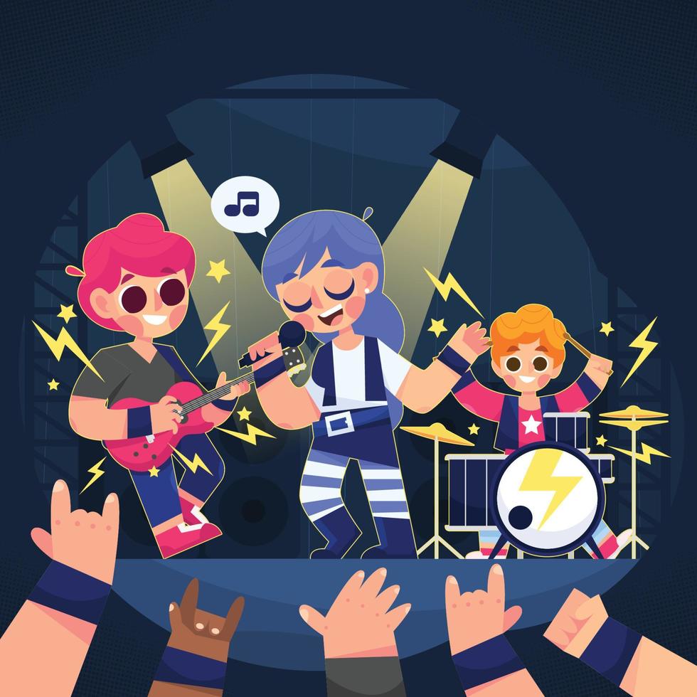 Music Festivals is Back vector