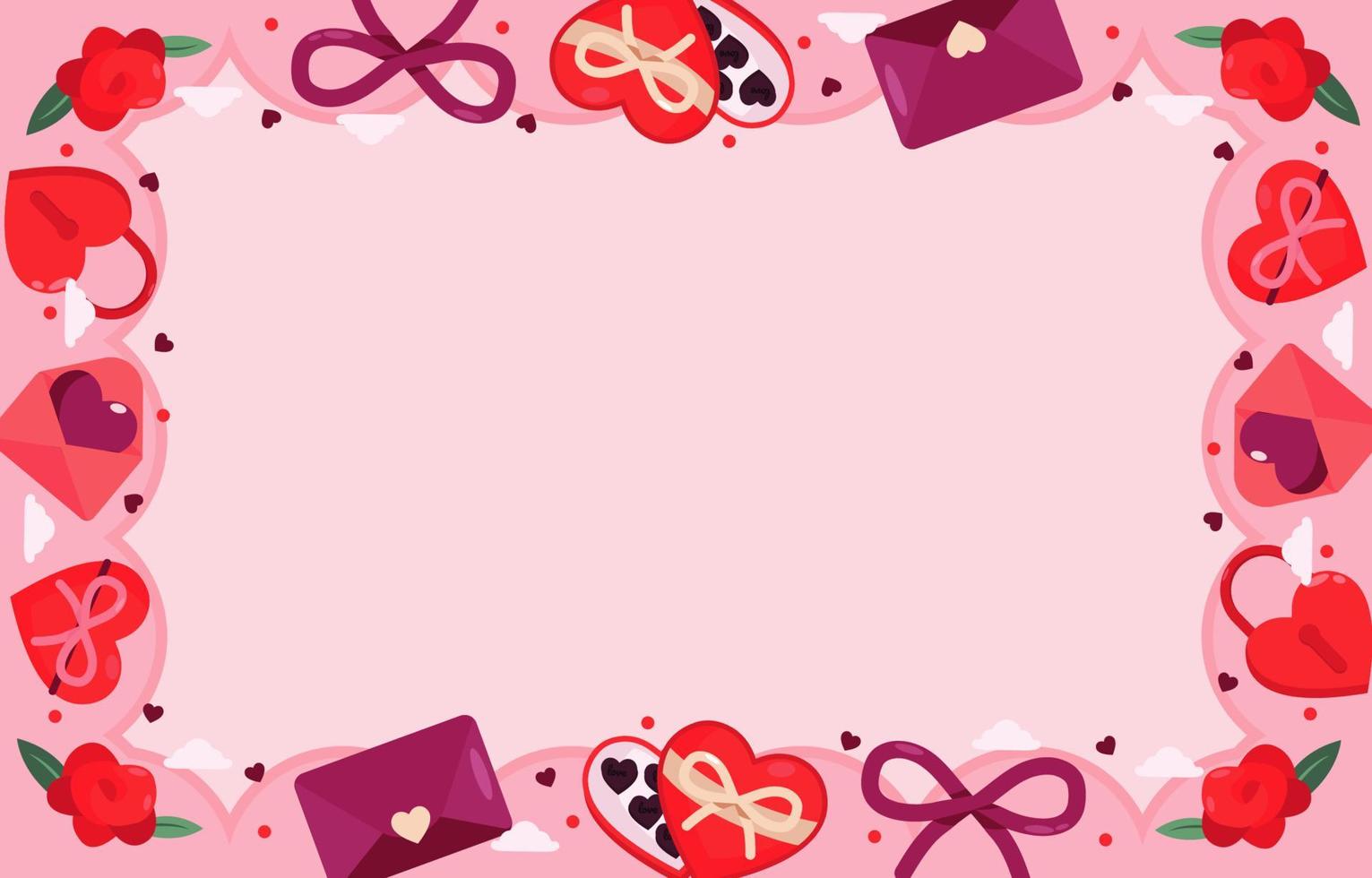 Happy Valentine's Background concept vector