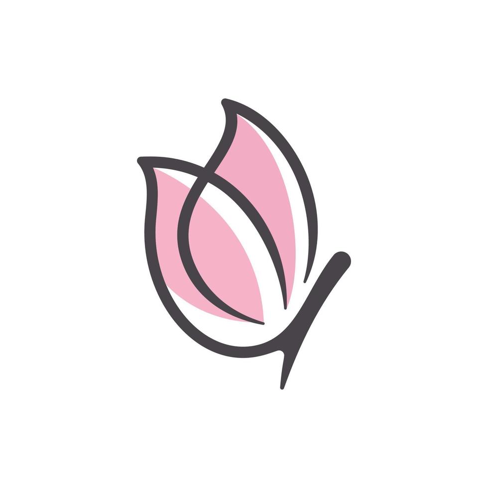 Ilustración de icono de vector de logotipo de mariposa