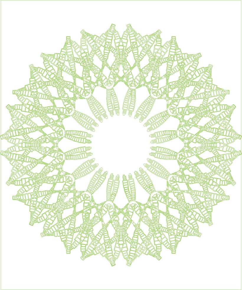 Seaweed Ornament Circle vector
