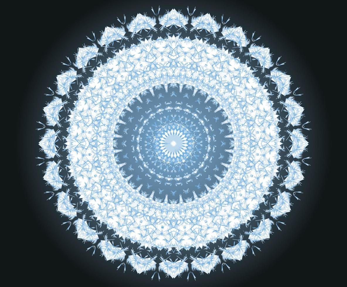 Dark Ice Ornament vector