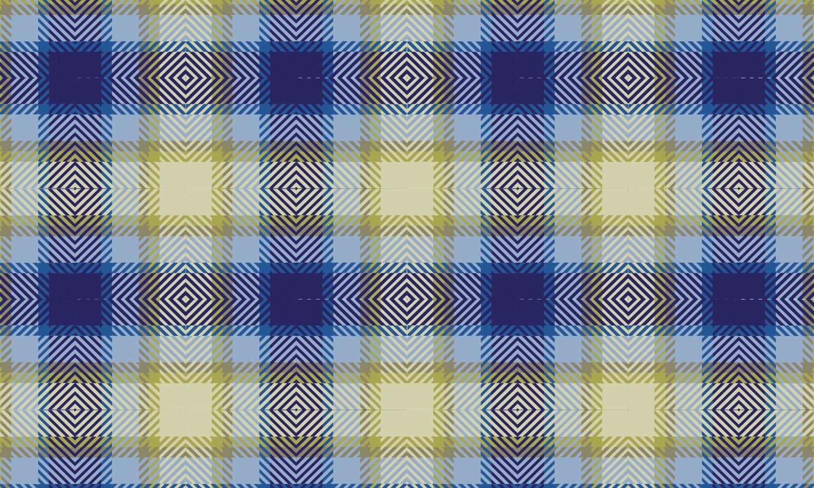 plaid blue yellow pattern vector