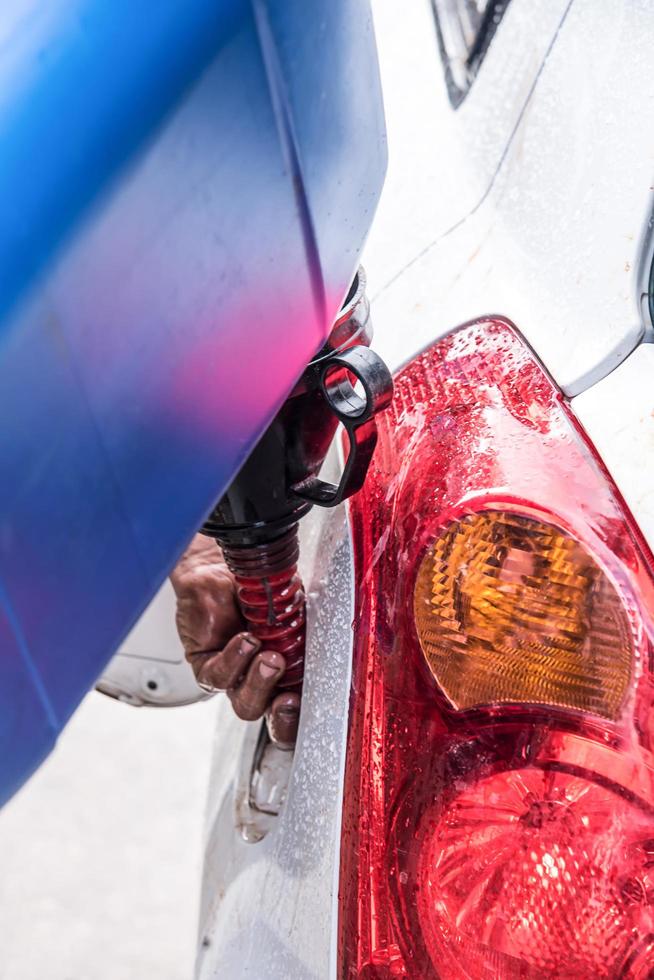 Emergency vehicle refueling. photo