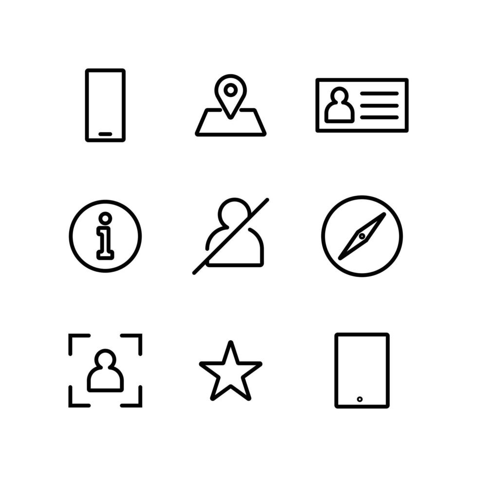 most used icon for web or application interface vector