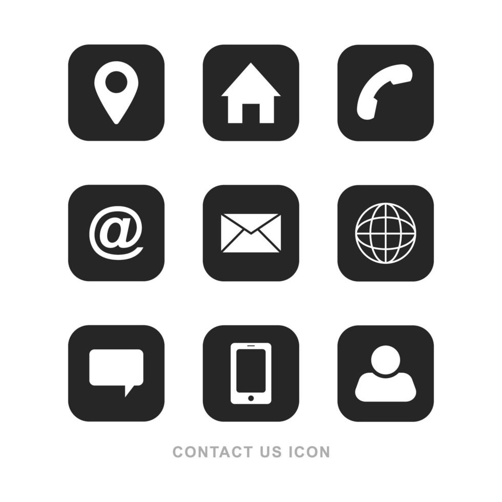 Contact us icon vector design templates on white background