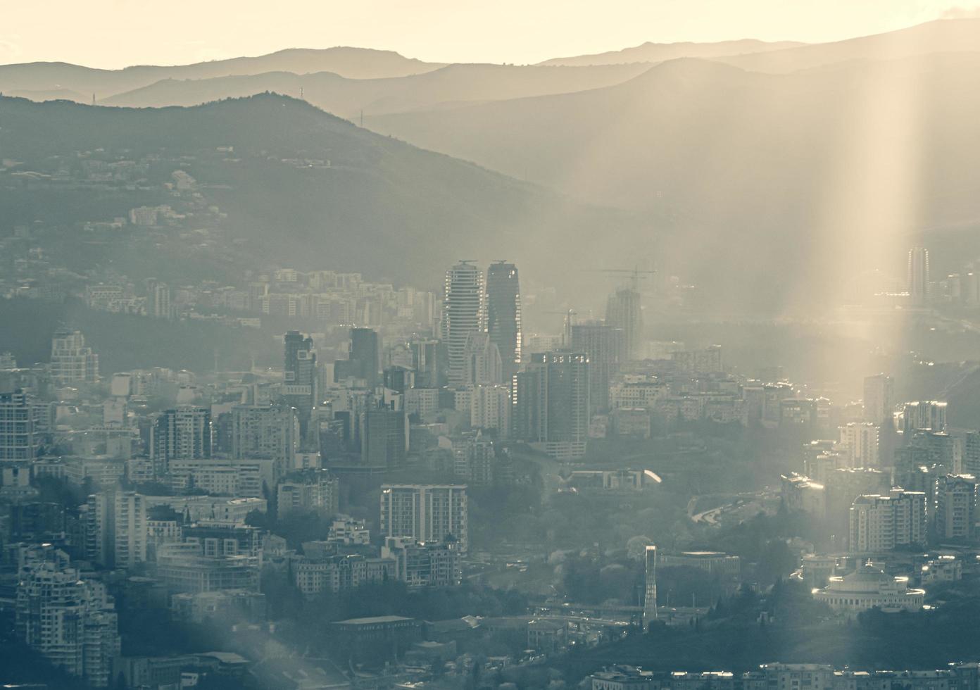 vista a la gran ciudad foto