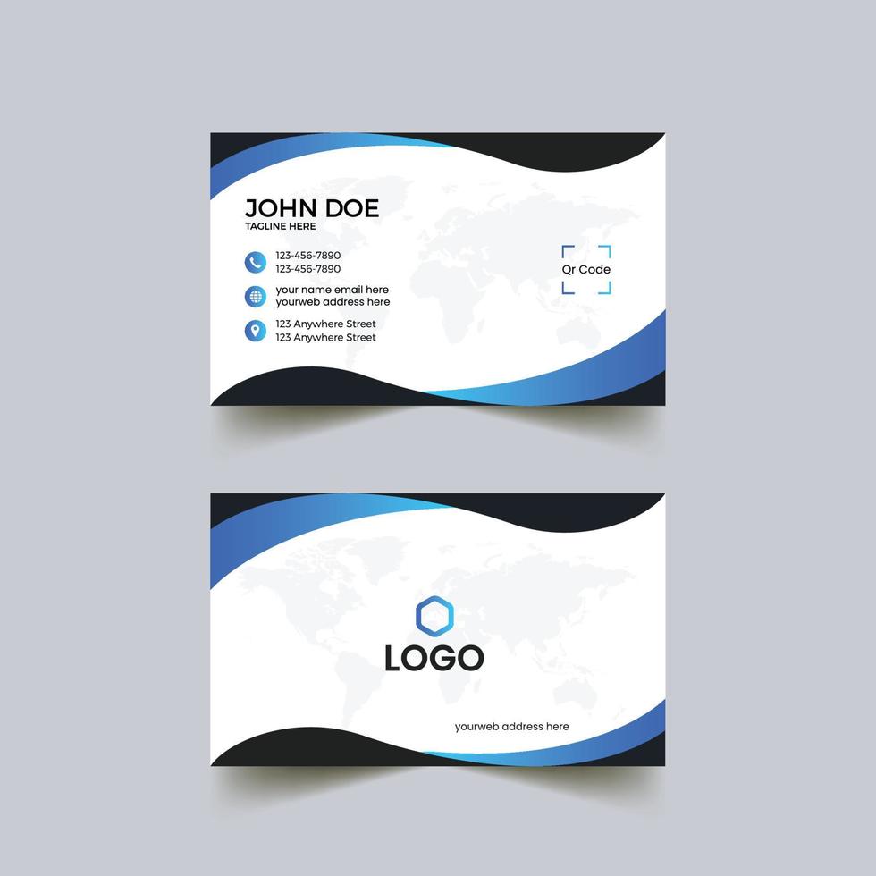 Creative Modern Clean And Professional Business Card Design vector