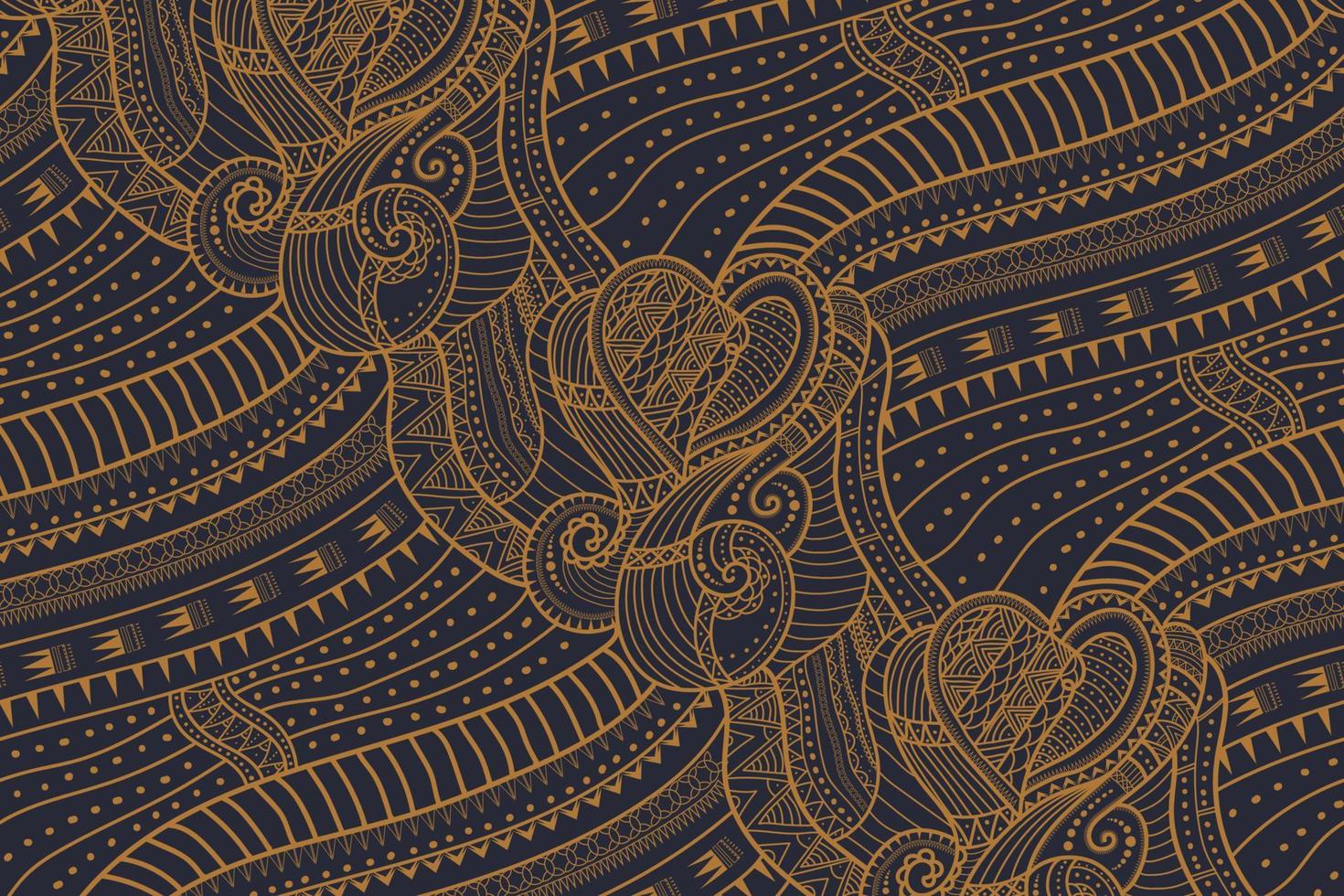 seamless pattern abstract ethnic line art vector