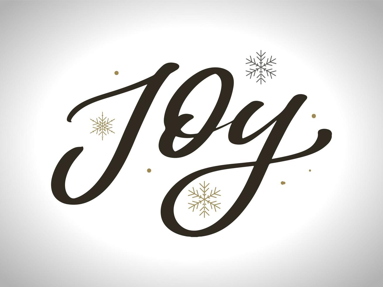 joy text vector, calligraphy, lettering, christmas, vintage vector