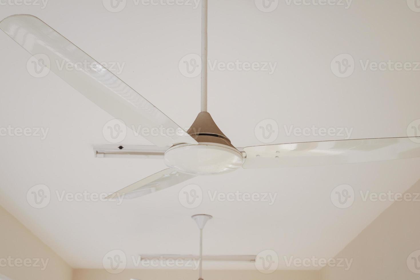 Rotation of ceiling fan close up photo