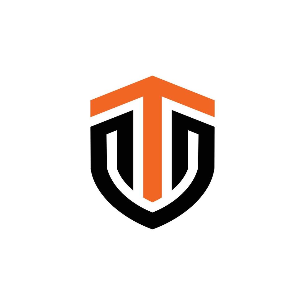 Logo Design Vector minimalist Combination of T and Letter U