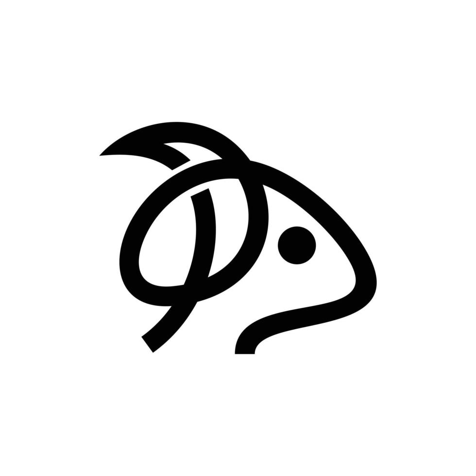 Minimalist flat logo design Vector of Goat with Line art