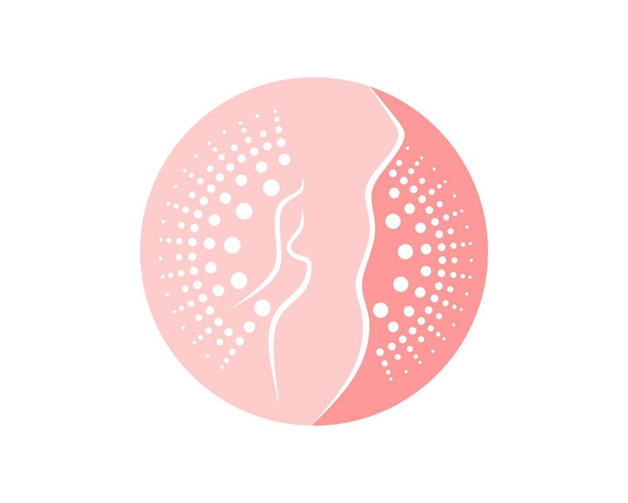 Natural beauty and healthy spa logo vector