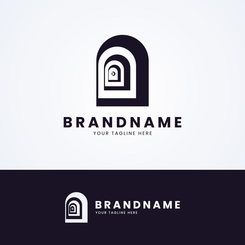 Optical Illusion Logo Design vector