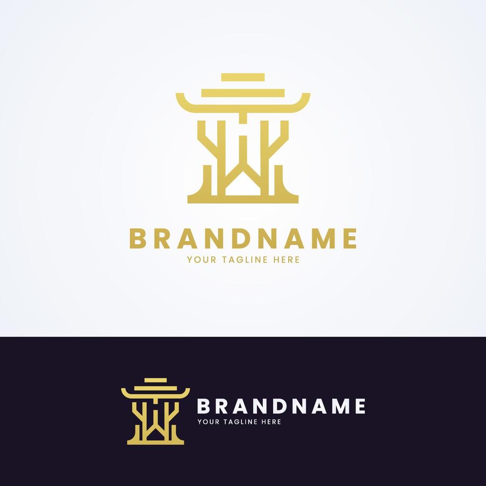 Temple Luxury Logo Design vector