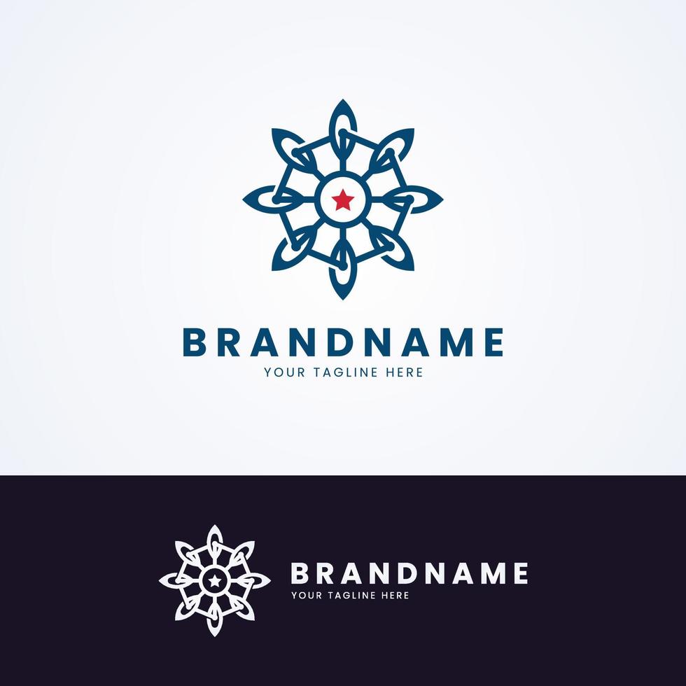 Mandala Circle Logo Design vector
