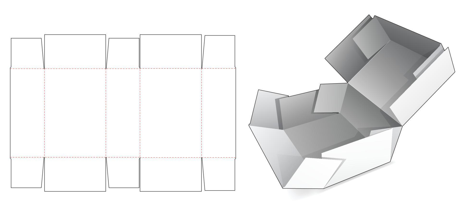 Cardboard folded box die cut template 4950130 Vector Art at Vecteezy Cardboard folded box die cut template 4950130 Vector Art at Vecteezy